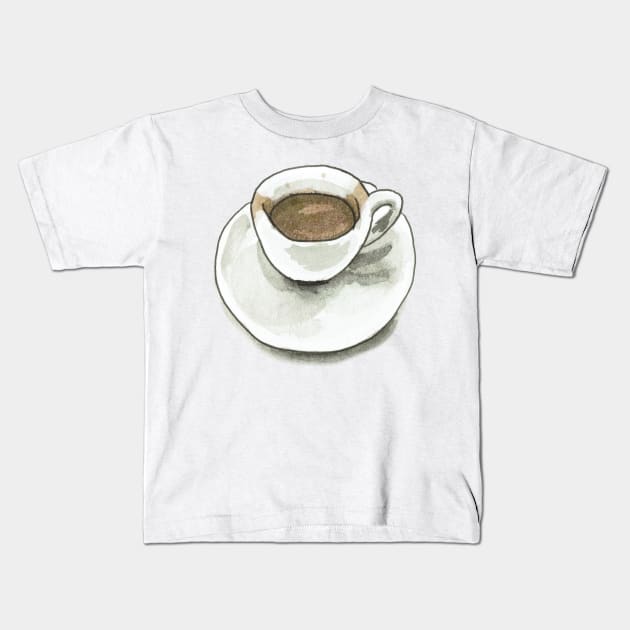 Espresso Kids T-Shirt by wendycrayon